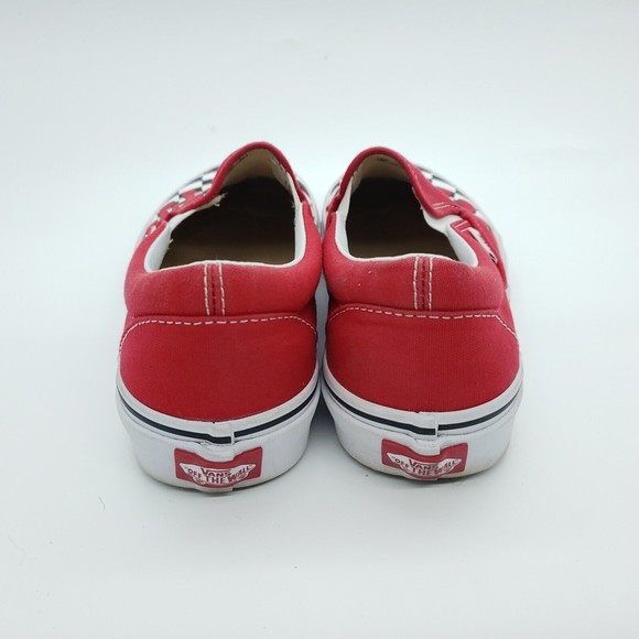 Vans Red Flame Checkered Slip-On Sneakers - Picture 4 of 8